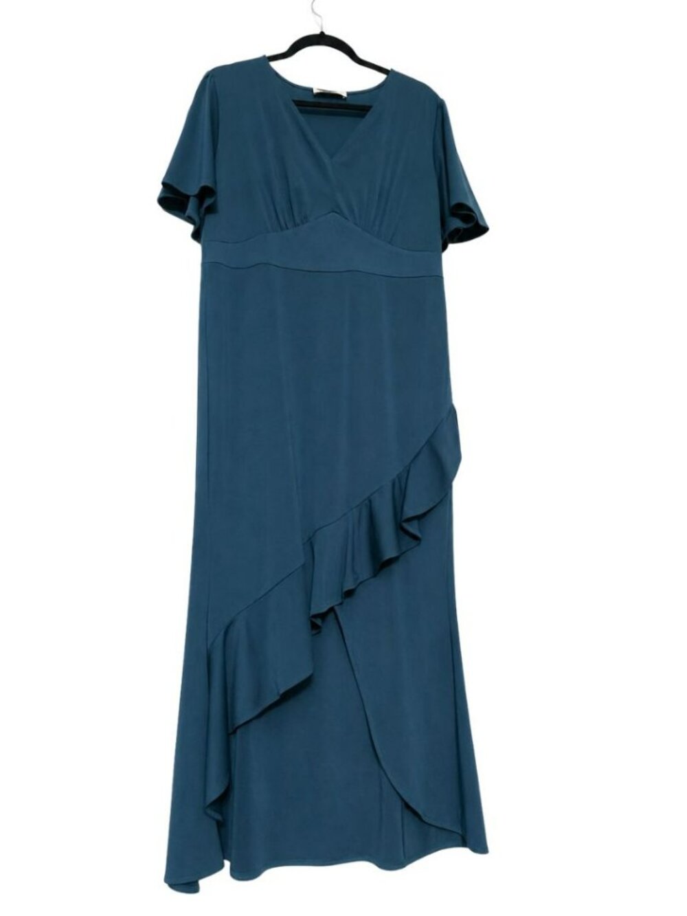Grace Karin Mermaid Midi Dress Womens Size XL Elegant V-Neck Short Sleeve Formal